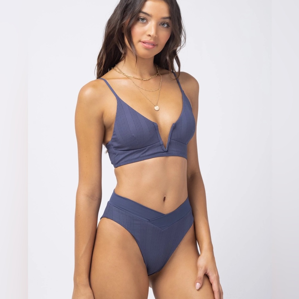 Lspace ribbed court bikini bottoms